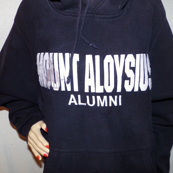 Mount Aloysius Alumni Embroidered Hoodie M Unisex - Picture 2 of 4